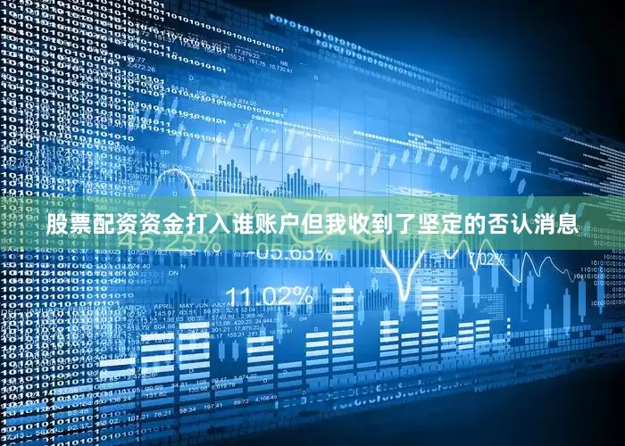 股票配资资金打入谁账户但我收到了坚定的否认消息
