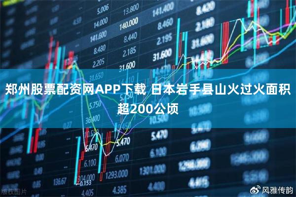 郑州股票配资网APP下载 日本岩手县山火过火面积超200公顷